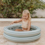 Piscine gonflable - rayé vert