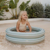 Piscine gonflable - rayé vert