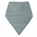 Lot de 2 bavoirs bandana velours- bleu / écru