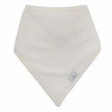 Lot de 2 bavoirs bandana velours- bleu / écru