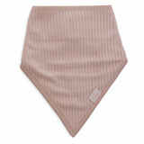 Lot de 2 bavoirs bandana velours- rose / écru