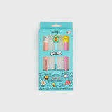 Lot de 3 stylos effaçables - Etoile, Licorne, Avocat