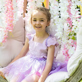 Ensemble papillon lilac jupe et ailes (4/6 ans)