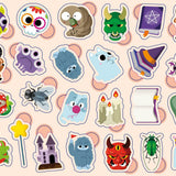 300 gommettes boîte métal Halloween