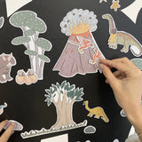 Magnets dinosaures- 52 magnets