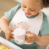 Gobelet à bec silicone Tiny Farm - Rose