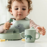 Gobelet à bec en silicone Playground - vert