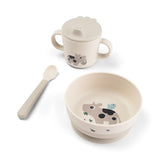 Coffret premier repas ventouse Tiny farm Sable
