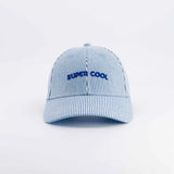 Casquette rayé bleu "super cool " 3/6 ans
