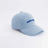 Casquette rayé bleu "super cool " 3/6 ans