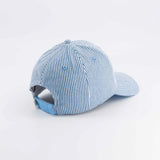 Casquette rayé bleu "super cool " 3/6 ans