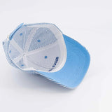 Casquette rayé bleu "super cool " 9/24 mois