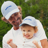 Casquette rayé bleu "super cool " 3/6 ans