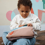 Trousse double fermeture - Mini walnut