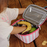 Sac Repas Pink Stripes.