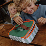 Mini lunch bag - Green Stripes