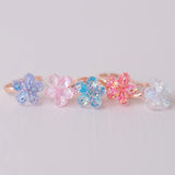 Lot de 5 bagues - Fleurs