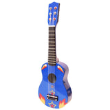 Guitare bleu flamme