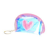 Porte monnaie coeur holographique