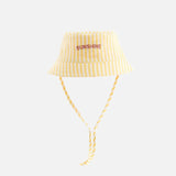 Bob rayé sunshine réversible - 6/12 mois
