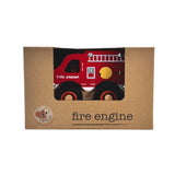 Camion de pompier en bois