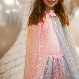 Cape sequins roses (4/6 ans)