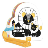 Livre poussette noir et blanc - Bébé animaux