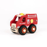 Camion de pompier en bois
