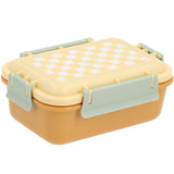 Lunch Box Bento - Motifs échecs jaune