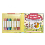 Cahier de coloriage + 10 feutres double pointe