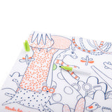 Set en silicone à colorier + 5 feutres - Les Toupitis