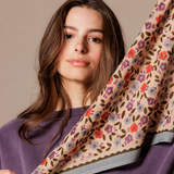 Grand foulard Dupatta - Lison macadamia