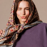 Grand foulard Dupatta - Lison macadamia