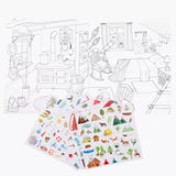 Cahier de coloriage et stickers - L'explorateur