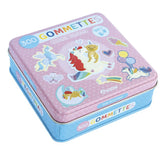 Boîte métal de 300 gommettes - Licornes