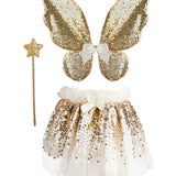 Ensemble sequin papillon, jupe, ailes et baguette (4/6 ans)