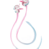Set de mini-extensions de cheveux avec barette Licorne x2