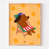 Affiche - Chien sun