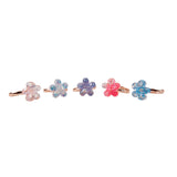 Lot de 5 bagues - Fleurs