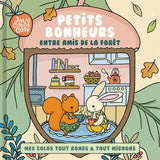 Coloriage cosy - Petits bonheurs entre amis de la forêt
