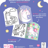 Coloriage sans dépasser - Petites licornes