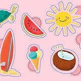 100 gommettes - En vacances