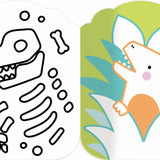 Coloriage sans dépasser - Les dinosaures