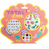 Total look sirène - Tatttoos, earrings, face strass