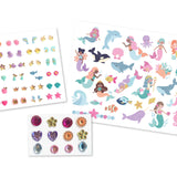 Total look sirène - Tatttoos, earrings, face strass