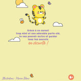 Mon carnet secret - Porte clé tigre