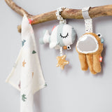 Jouet d'éveil lot de 2 - Sea friends - Bleu/Moutarde