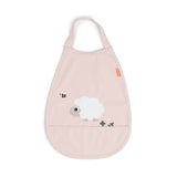 Bavoir élastique - tiny farm - rose