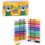 Boîte de 24 crayons de cire - Les Popipop