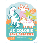 Coloriage sans dépasser - Les dinosaures